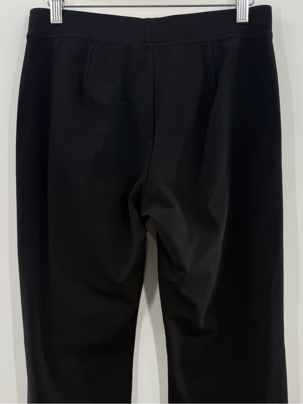 Eileen Fisher Pull On Style Straight Leg Ponte Pants Deep Black Small Petite - Picture 4 of 8